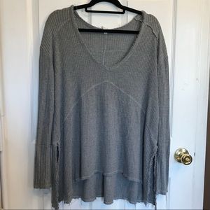 Free People Waffle Knit Sweater